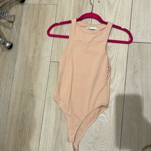ZARA bodysuit tan color
